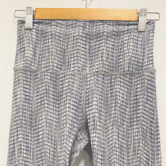 LULULEMON 6 Wunder Under Gray Cropped 22” Running Capris Luon Arrow Battleship - Picture 3 of 16